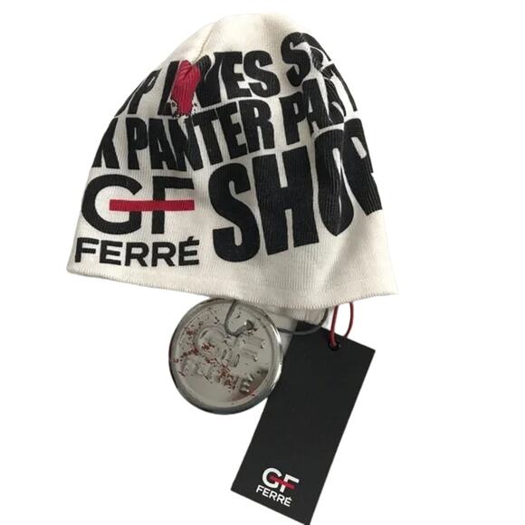 GF Ferré Streetwear Ferre HIP HOP Beanie Hat kids unisex Cap Made in Italy - Picture 1 of 6